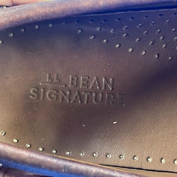 L.L. Bean Signature Men's Brown Leather Loafers Shoe Size 10.5 - Picture 10 of 10